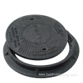 Round cast iron sewer manhole cover frame